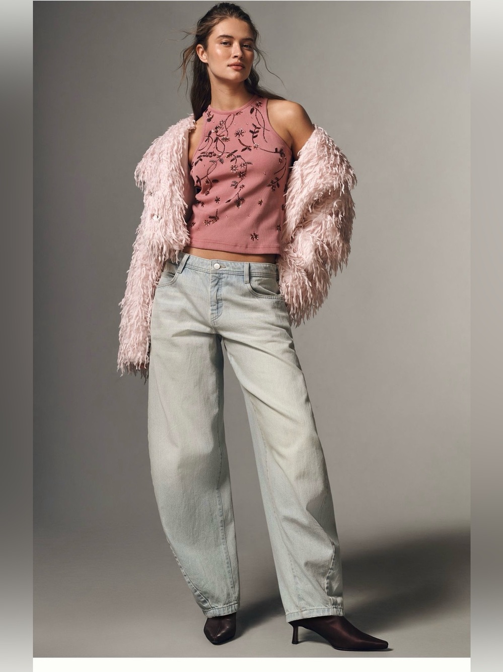 New! Anthropologie Pilcro Women’s High Rise Light Denim Balloon Jeans Size 10